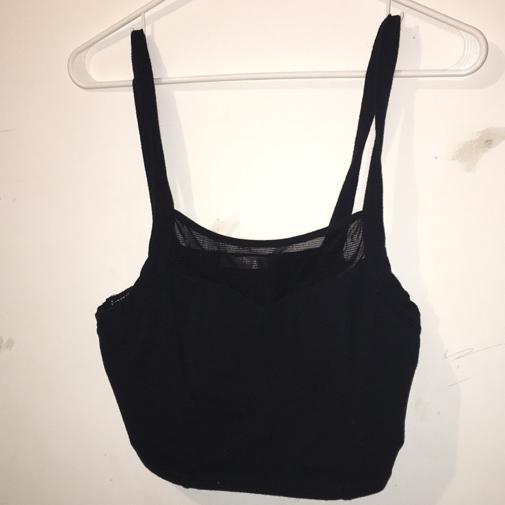 Black crop top